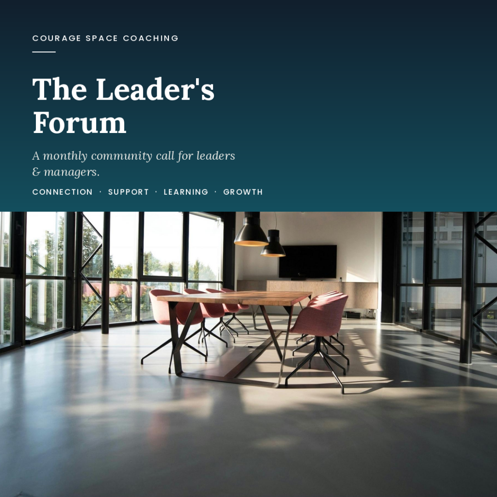 The Leader's Forum - Community Call